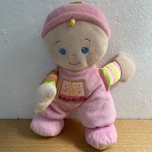 Fisher Price Baby's 1st Doll Rattle Plush Blond Hair Blue Eyes Lovey 11" 2008
